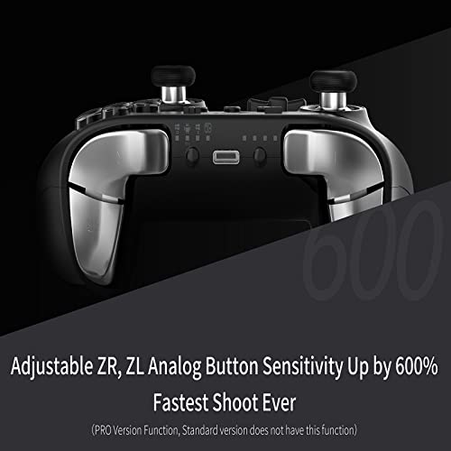 Gulikit Kingkong 2 Pro Controller, Switch Pro Controller With Hall Effect Sensing Joystick, Wireless Bluetooth Gamepad For Mario Party Switch, No Deadzone, Auto Pilot Gaming, Motion Sense (Black) #TOP2