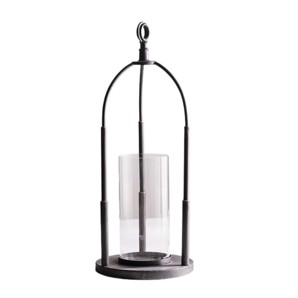 Candle Holder Simple Old Candlestick Light Luxury Iron Portable Candle Holder Coffee Shop Restaurant Decoration