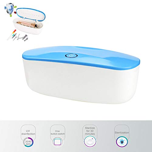 WXG1 UV Sterilizer Box -Nail Tool Disinfection Box,USB Powered UVC Powerful Band,Smart Induction Switch,Safe And Durable,Suitable for Cosmetics Personal Items