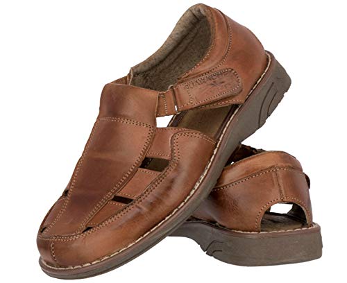 Cowboy Professional Men's 006 Chedron Authentic Mexican Huaraches Real Leather Fisherman Sandals