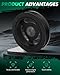 SCITOO 594-437,4792814AA,4792814AB Harmonic Balancer 2005-2010 for Chrysler 300,2006-2010 for Dodge Charger,2005-2008 for Dodge Magnum