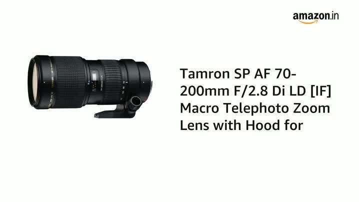 Tamron SP AF 70-200mm F/2.8 Di LD [IF] Macro Telephoto Zoom Lens