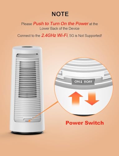 Clevast CL-EH01 Smart Space Heater For Indoor Use, 1500W Fast Heating Ptc Ceramic Portable Heaters With Thermostat, Quiet Electric Space Heater With Rgb Night Light For Bedroom, Office thumb #5