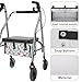 Hzeswody Fruit Walker Underseat Replacement Medical Basket Large Rollator Basket, Walker Tray for Folding Walker, Large Size Rollator Walker Basket