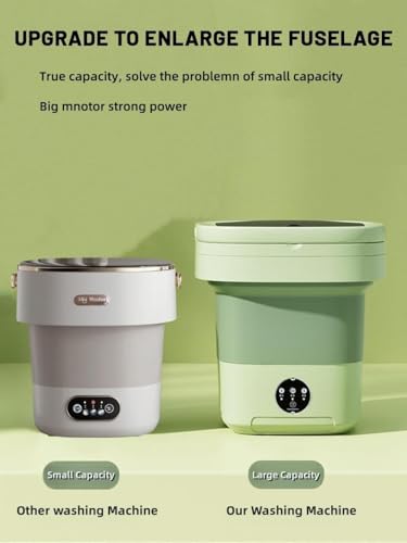 image for GRINCHAT Portable Washing Machine, Mini Washer,15L Upgraded Large Capa
