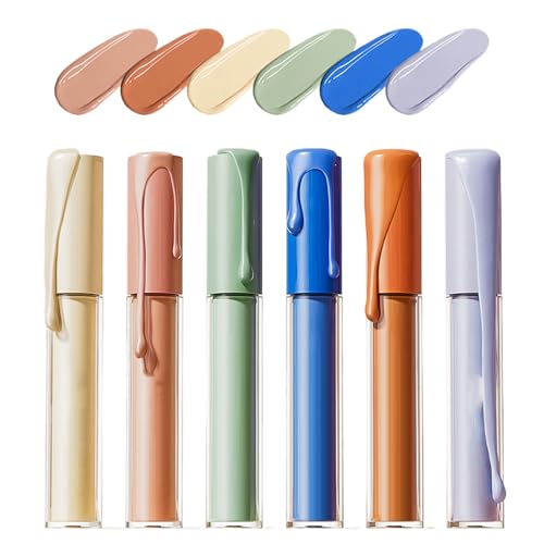 Concesor Undereye, debajo del corrector de ojos | 6x corrector de cobertura completa,Stick de contorno de resaltador de cara mezcla