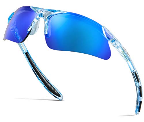 X LOOP Kids Sports Sunglasses for Boys Girls Children Age 3-10 Baseball Cycling Softball UV400 Glasses