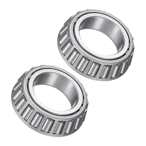 Image of sourcing map 2pcs L44649 Tapered Roller Bearing Cone 1.0625" Bore x 1.8" OD x 0.58" Thick, Chrome Steel Taper Bearing Cone, ABEC-3