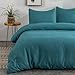 MOHAP Sets de Housse de Couette 220x240cm + 2 taies d'oreiller 65x65cm Lac Bleu Parure de Lit 2 Personnes