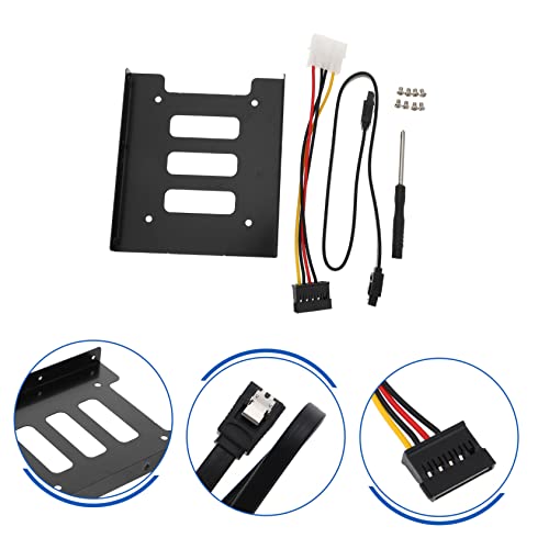 jojofuny Hard Drive Metal Bracket SSD Adapter to HDD Mounting Bracket for Computer Part Cable SSD Hard Drive Holder - Image 4
