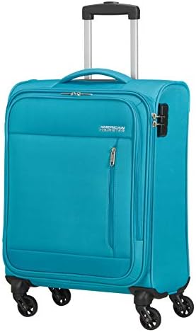 American Tourister Heat Wave - Spinner XL Suitcase, 80 cm, 92 Litre, Blue (Combat Navy)
