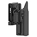 Universal OWB Holster Compatible with Glock 17 19 19X 45 Outside Waistband Holster Fits S&W M&P Compact, S&W M&P 9MM, H&K USP, CZ P09/P07, Walther P99 Springfield XD,Sig Sauer P320,360° Adjust