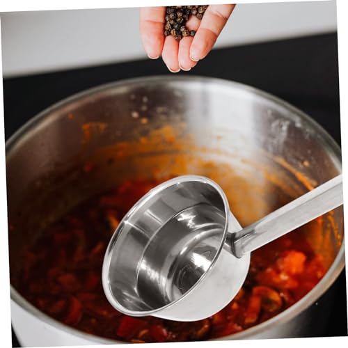 Cucharón resistente de acero inoxidable de 16 cm de diámetro para restauración y cocinas exigentes 8