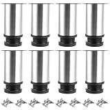 【Fond en Caoutchouc】Le fond rond en caoutchouc de chaque pied de meuble 100mm est antidérapant et résistant à l'usure, assurant la stabilité et la sécurité. De plus, la surface et le bord lisses peuvent protéger votre sol et vos meubles des rayures lors des déplacements.