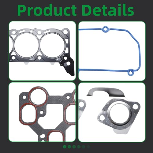 Image of Head Gasket with Bolts Set, HS9250PT-2, ES72160, 1998-2000 for Ford E150 E250 Econoline F150 4.2L, 1999-2004 for Mustang 3.8L, 2004 for Mustang 3.9L, VIN Code 2, 4, 6(69pcs)