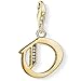 Produktbild Thomas Sabo Damen-Charm-Anhänger N Buchstabe Gold Charm Club 925 Sterling Silber 1620-414-39