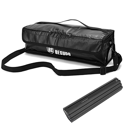 Besudo Sac de protection pour batterie de vélo électrique - Sac de sécurité pour le stockage, le transport, la charge de la batterie électrique -pour batteries de vélo électrique en 2 tailles-B-M Cover