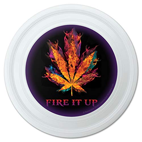 GRAPHICS & MORE Fire it Up Marijuana Pot Leaf Flames Novelty 9