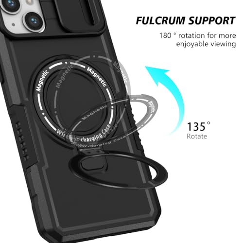 Housse de prévention des chutes iPhone 14 Pro coque rigide LVTFCO rose et blanc - 5
