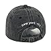 New York Hat Embroidery Baseball Cap Vintage Adjustable Strapback for Men Women Black