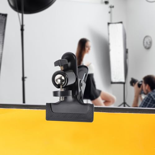 Soporte de flash clip para cámara metálico con abrazaderas resistentes de muelle 3