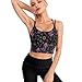 Casual Support Yoga Bra Goth Sun Moon Star Magic Hippie Trippy Mushroom, Padded Gym Running Workout Tank, Wirefree Sports Top for Women & Girls