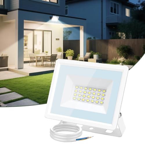 Aigostar Foco LED Exterior 20w,1650LM Foco Proyector,IP65 Impermeable Luz de Seguridad,Natural 4000K Luces led exterior, Para Jardín, Patio,Garaje, etc