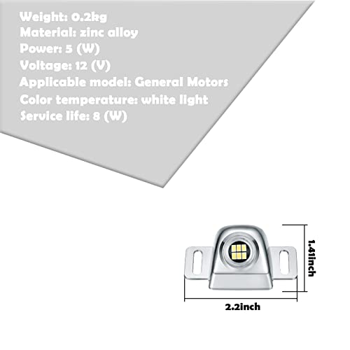 Miytsya Pack-1 Reverse Light Led Bulb, 6000K Super Bright High Power Electric Eye Auxiliary Light, Parking Anti-Collision Night Tail Light, Suitable For All Car Models (Silver) #TOP1