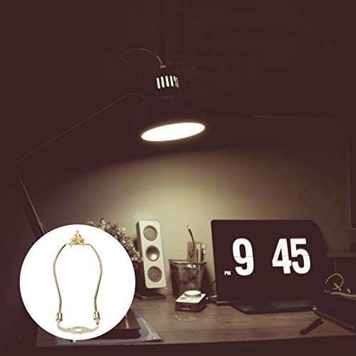 PIXNOR Lâmpada Titular Harpa 6 Polegadas Chifre Quadro Suporte Abajur de Metal para Serviço de Mesa