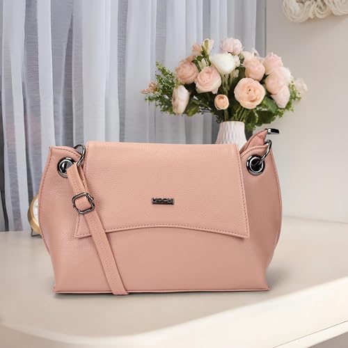 Image of Mochi Women Casual Faux leather Soft Body Magnet closure Solid Sling Bag