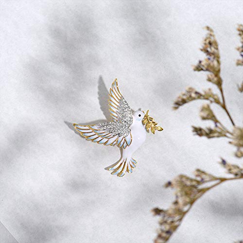 Image of Santuzza 925 Sterling Silver Enamel Brooch Pin for Women
