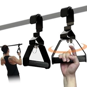 Fitarc Neutral Grip Pull Up Handles, Wrist Shoulder Elbow Friendly, 12 Angle Adjustable Lat Pulldown Handle Rowing Grips, 2Pcs, Patented