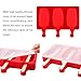 BAKHUK 3pcs Silicone Popsicle Mold with Lid, 3 Cavities Ice Pop Mold with 60 Wooden Sticks and 100 Packing Bags