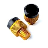 ZcerA Compatibile con 502 502X 251 TNT 125 300 600 500 250 Vite Tappo Foro specchietto retrovisore CNC in Senso orario for Moto(Gold)