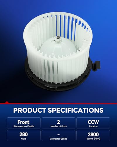 Image of KAX AC Blower Motor with Fan Cage Fit for Nissan Versa 2007 2008 2009 2010 2011 2012,HVAC Heater Blower Motor Replaces# 700287,75879