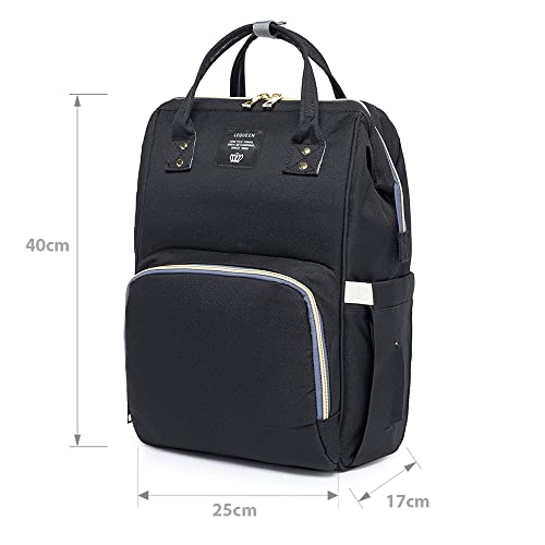 Mochila Bolsa Maternidade Lequeen Impermeável Porta mamadeira Menina Menino