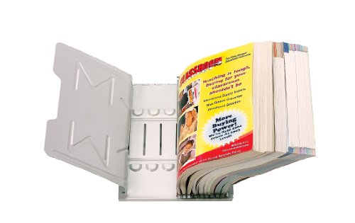 Master Catalog Rack, Organizes and Displays Catalogs/Magazines/Loose-Leaf Materials, Gray (MAT6G)