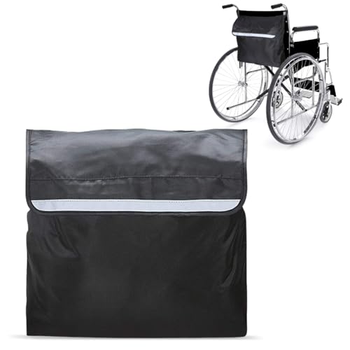 XRPRPX Bolsa para silla de ruedas para respaldo de silla, mochila multifunción impermeable para silla de ruedas, accesorios para la mayoría de sillas de ruedas, scooter de movilidad
