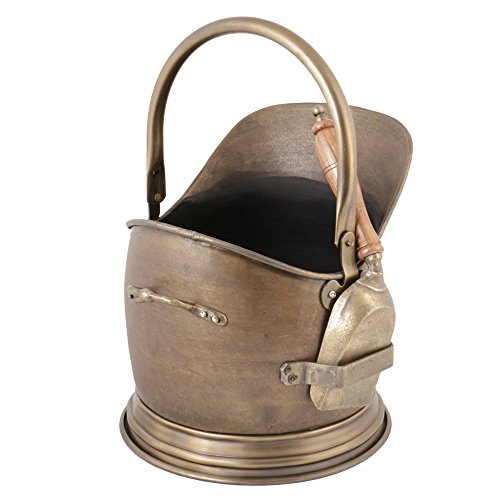 Coal Bucket Wood Kindling Basket Storage Container & Shovel