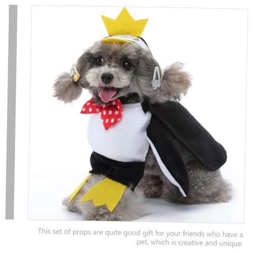 Disfraz de pingüino para perro XL con capa miniatura 4