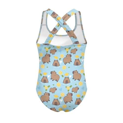 Image of Girls One Piece Swimsuits Size 5-14 Kawaii Gymnastics Leotard for Beach Vacations