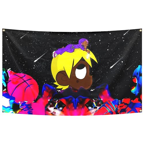 VeEthi Rapper Uzi Tapestry Hip Hop Tapestries For Bedroom Aesthetic Wall Hanging Living Room Decor (VH-3)