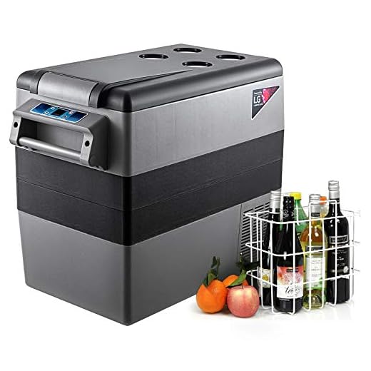 VBENLEM 12 Volt Refrigerator, 58 Quart Car Refrigerator, Dual Zone Portable Refrigerator,RV Refrigerator with 12/24V DC and 110-240V AC, Freezer Fridge Cooler, for Car, RV, Camping and Home Use