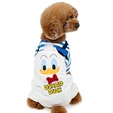 ペットパラダイス 犬 服 秋 ディズニー ふわふわ お顔 パンツつなぎ ドナルド ダック 小型犬 【参考 S シーズー ミニチュアシュナウザー (～8kg) ペットパラダイス国内直営店72店舗展開2025/10/1時点】