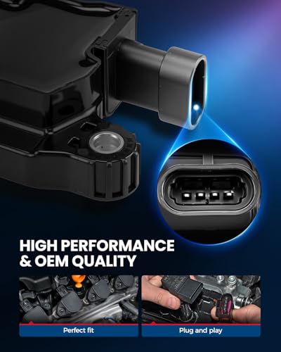Image of KAX Ignition Coils & Spark Plugs Set Fit for Silverado 1500, Sierra 1500 | (w /tool) Silverado 1500 Sierra 1500 2014-2019 5.3L /4.3L, Tahoe 2015-2019, Suburban /Yukon 2015-2018, 2019 5.3L UF743
