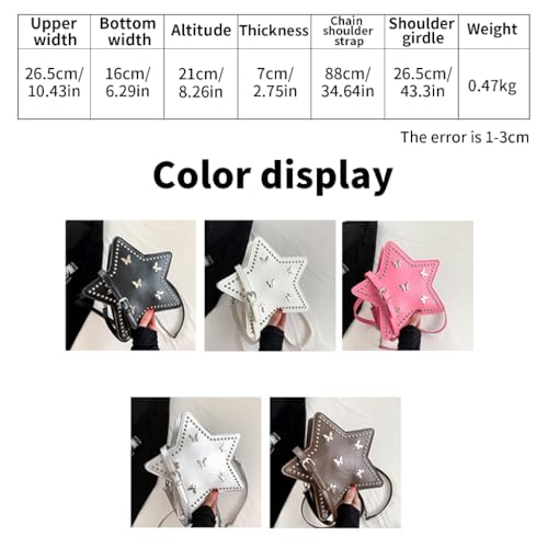 Sac à dos étoile en cuir PU : le sac clouté compact pour libérer vos mains