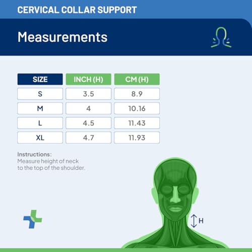 Image of Cervical Collar Soft with Support | Neck and Pain Relief | Post-Surgery, Injury & Arthritis | Soft Comfortable & Durable | Cervical Spine Immobilization |