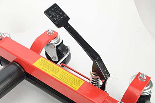JEGS Hydraulic Vehicle Dolly | 1500 LBS | Supports: 1,500 lb. Per Unit | Adjustment Range: 13.5\" to 24.8\" for Different Circumference Tires | Maximum Tread Width: 12\" | 1 Dolly Per Package - Thumbnail 7