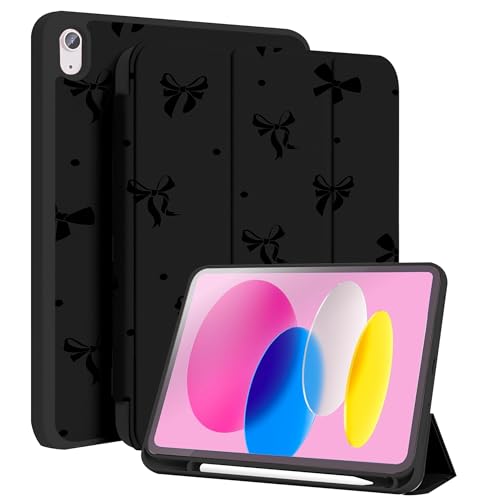 Protection iPad 11 A16 2025 2022, étui noir 10e génération avec stylet