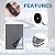Winter Thick Cotton Insulation Window Kit - Size 20×67" - 3-Layer Winter Insulation Window Covers - Waterproof Soundproof and Windproof with Adhesive Strips - No Drilling Required - Gray